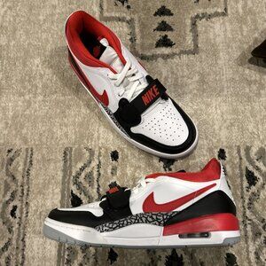 Air Jordan Legacy 312 Low Sneakers Men's 10.5 White/ Red/ Black/ Grey CD7069-160